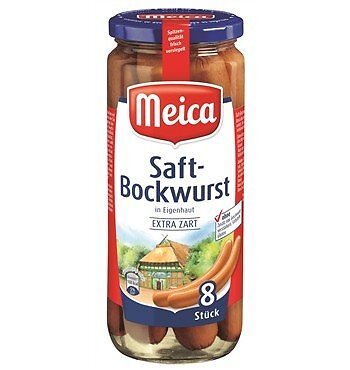 Meica saft bockwurst 8st extra - 8st,