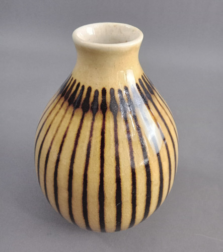 Keramik vase gestreift - keramik,