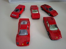 BURAGO Sammlung Ferrari 5teilig, rot, original 70er Jahre Vintage, TOP Zustand