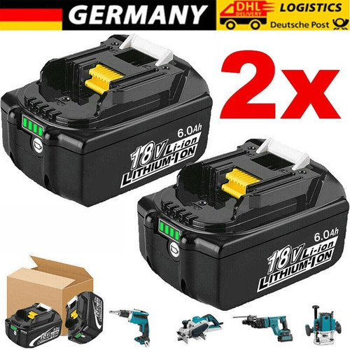 2er set 18v 0ah akku - set, bl1860b