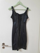 Damen Kleid Lackleder Wetlook