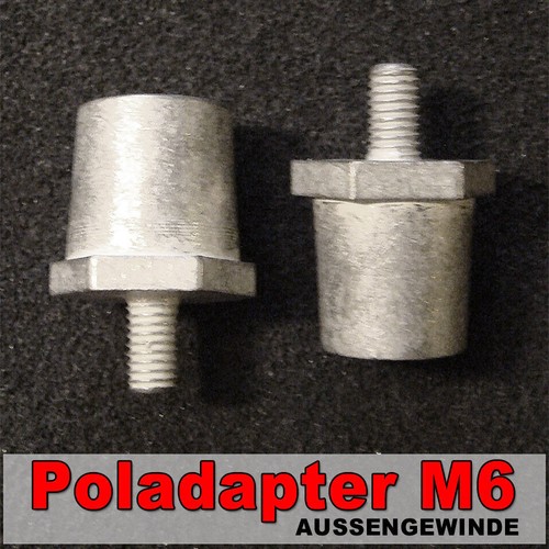 Pol adapter außengewinde m6 - pol,