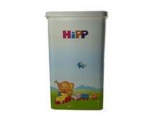 HiPP Kunststoff Dose Elefant Eisenbahn Schmetterling Bunt Made in Europe H20,5cm