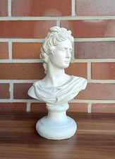 Klassische Büste  Apollo  Zeitlose Eleganz in Weiß Dekor Skulptur