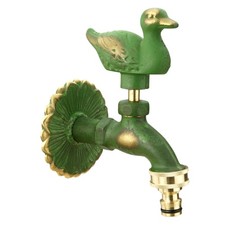 Nostalgie Messing Wasserhahn 1/2" Auslaufhahn Auslaufventil Antik Garten Aussen