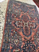 Orient Teppich Sarough orientalisch Handgeknüpft  Antik Vintage Perser 94x57cm