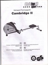 Bedienungsanleitung Cambridge II 9903 Heimsport-Trainingsgerät gebraucht
