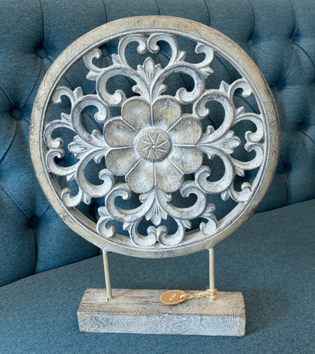 Dekoaufsteller holz ornament - dekoaufsteller,