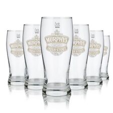 6x Murphys Glas 0,4l Half Pint