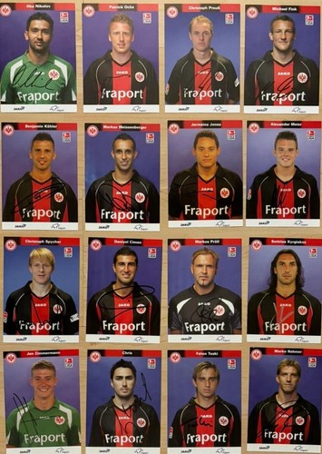 Autogrammkarten eintracht - autogrammkarten,