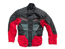 Motorradjacke unisex Rot MQP Wasserdicht Winterinnenfutter herausnehmbar Gr M