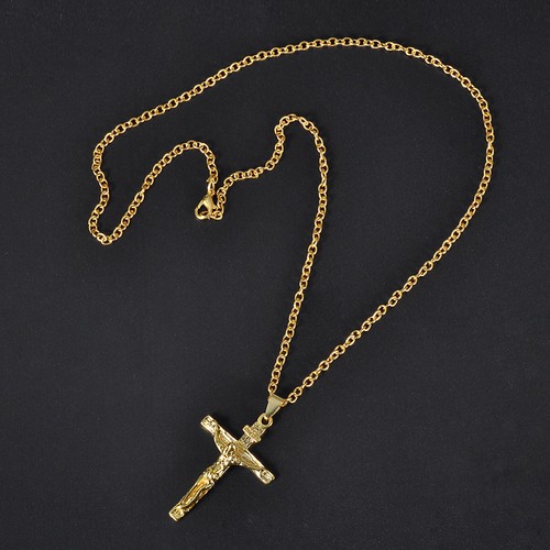Halskette mit anhänger jesus - halskette,