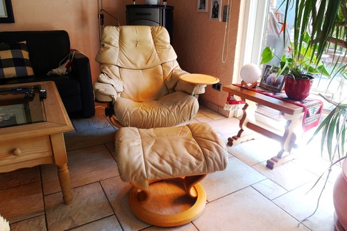 Stressless sessel in beigem - stressless,
