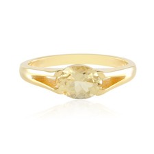 Ring mit gelbem Beryll aus