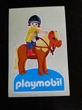 Playmobil Aufkleber Sticker Kind mit Pony 2007 Vintage