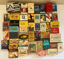 Konvolut Sammlung Streichholzschachteln Alt Sammeln Seltenes Tabak Zigaretten