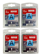 8000  NOVUS Tackerklammern Typ 53/8 A 53 8mm 8 x 11,3 mm SuperHard 042-0413