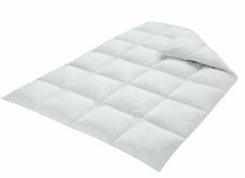 Schäfer Daunendecke Kassettendecke Canada 100% Daunen 135x200 cm 4x6 Karo weiß