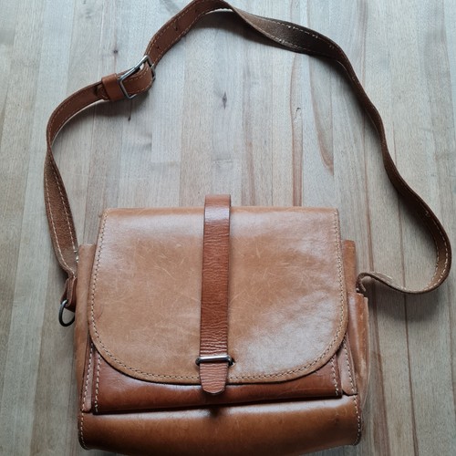 Vintage leder umhängetasche - vintage,