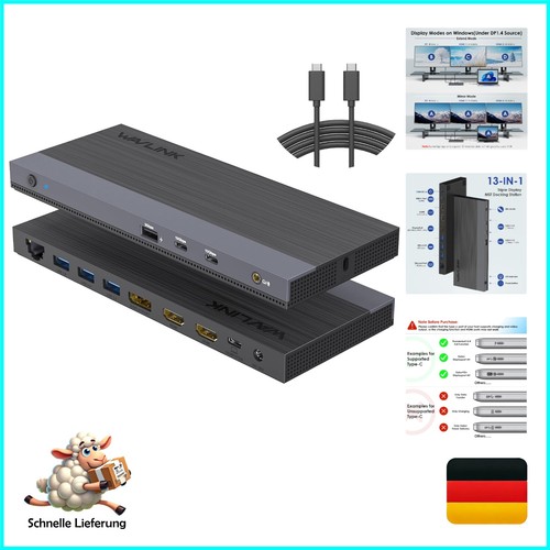 Wavlink usb c - 13-in-1, usb-c