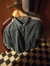 Konvolut 8x Hemden  M 39/40 Kariert, Unifarben, kurz und lang