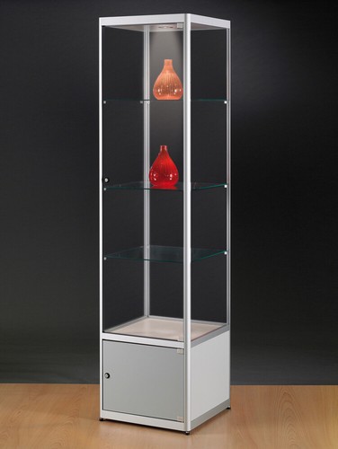 Vitrine 50x50x200cm mit
