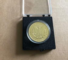 glänzende 1 Dollar DEKO Gold