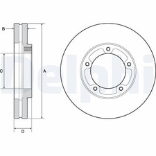Brake Disc Delphi BG9139