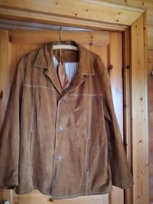 herrenjacke übergangsjacke Wildleder braunGröße 52/54