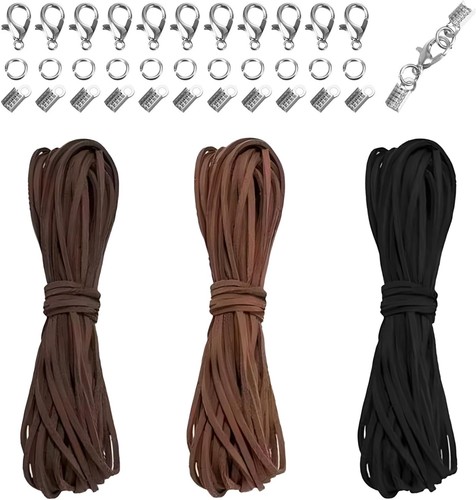 Lederband 10m 3mm klassik - lederband,