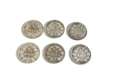 6x Silber 1/2 Mark 1905 A, D