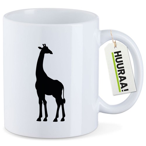 Kaffeetasse giraffe silhouette - kaffeetasse,