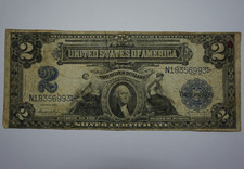 1899 2 Dollar Silver Certificate USA Large Note
