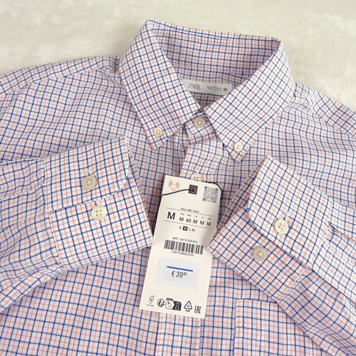 Zara hemd herren - m, blau