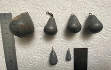 Konvolut - 6Stk. Pilker. Angelblei. Blei. Angelblei mit Öse. Angelzubehör.