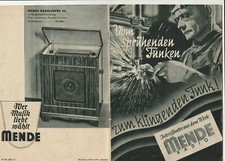  Prospekt MENDE Radio uralt