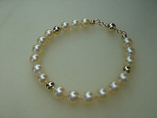 Armband mit perlen gold 585 - armband,