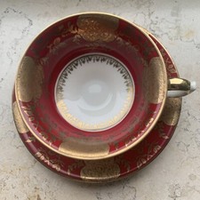 Kaffeetasse/Mokkatasse mit Untertasse Vintage - Alka Kunst Kronach Bavaria