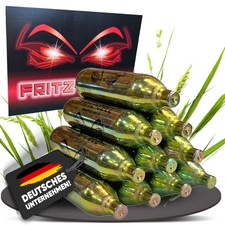10 x Fritz-Cell Co2 12g Kapseln für Gotcha, Paintball Softair Premiumkapseln