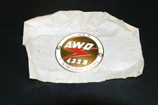 AWO - SPORT - PLAKETTE - EMBLEM - GOLD/WEISS/ROT - TANK-LOGO - 76/65MM - 440758*