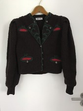 Vintage: Gilca PUTZ, Trachten Strickjacke Gr. 36 mit Puffärmeln