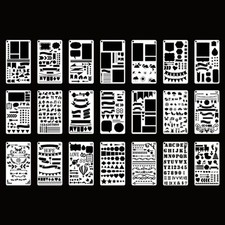 20 Stück Zeichen-Schablonen