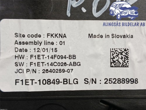 Kombinierte instrumente ford - instrumente,