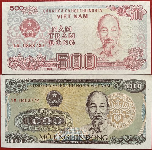 Vietnam 500 1000 dong - vietnam,