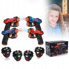 4er Pack Infrarot Laser Tag – Hochrealistische Schussgeräusche und Vibration