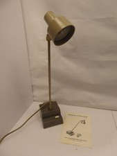 Alte Gelenkleuchte VEB Leuchtenbau DDR Arbeitsplatz-Tischleuchte Werkstattlampe