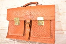 Alte Schultasche / Ledertasche / Schulranzen / Aktentasche / Beautiful old Schoo