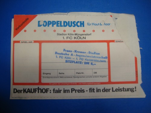 1984 ticket fc köln - 1984,