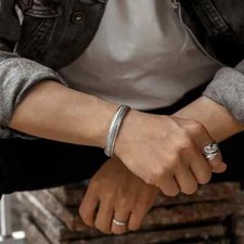 Herren Armreif Silber 999 –