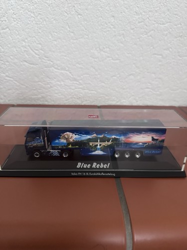 Herpa blue rebel show truck - blue,